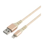 Dacota Platinum USB-Lightning-kabel 3M, guld