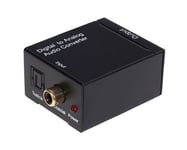 Connectique Câble & adaptateur audio / video Convertisseur Coaxial Optique Numérique vers Analogique RCA Audio (Noir)