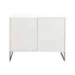 Englesson - Line Skänk 2 Dörrar 6710DB White / Chrome - Skänkar och sideboards - MDF/Metall