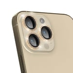 iPhone 14 Pro/14 Pro Max 9H Camera Lens Protection 0.2mm Glitter Gold Contour