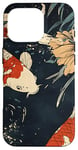 Coque pour iPhone 16 Pro Beauté Koi Fish Pond Japan Zen Garden Vintage Art Lovers