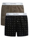 Calvin Klein2 Pack Slim Fit Boxers - Black/White