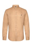 Polo Ralph Lauren Slim Fit Linen Shirt Beige