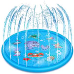 Aoforz-huilongfangzahuodian 170cm Kids Inflatable Water spray pad Round Water Splash Play Pool Playing Sprinkler Mat Yard Outdoor Fun Swimming Pools