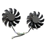 Ventilateur de refroidissement pour carte graphique ZOTAC GeForce GTX 970,75mm,4 broches,pièce de rechange pour carte graphique de jeu, - Type 2pcs