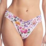 Hanky Panky Trosor Printed Original Rise Thong Vit m Blommor nylon One Size Dam