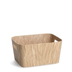 Zeller 14430 Boîte de rangement en carton Motif bois Env. 30,5 x 22,9 x 15,2 cm