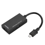 1080P Micro USB till HDMI-adapter 8-kanals stereoljud 5-stifts HDMI-videoadapter för Android