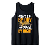 Hunter By Day Napper By Night Animal Mammal Zoologist Tank Top