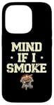 Coque pour iPhone 14 Pro Mind If I Smoke Griller Grill Cook BBQ Grill Grill Barbecue