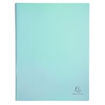 Exacompta - Réf. 88560E - 1 Protège-documents Aquarel - 50 pochettes cristal lisse - 100 vues - pour A4 - dim 24 x 32 cm - couverture en polypro semi-rigide - 5 couleurs pastels aléatoires