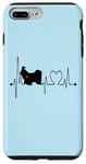 Coque pour iPhone 7 Plus/8 Plus Shih Tzu Dog Heartbeat EKG Funny Dogs Amoureux et propriétaire