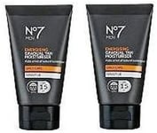 2 PACK No7 Men Energising Gradual Tan Moisturiser SPF 15 x 50ml