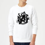 Avengers Endgame Hero Circle Sweatshirt - White - S - White