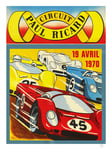 AUTO CIRCUIT PAUL RICARD 1970 - POSTER HQ 60x80cm d'une AFFICHE VINTAGE