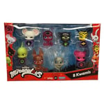 Miraculous Ladybug & Cat Noir Kwami 8 pk box figures