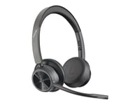 Poly Voyager 4300 UC Series 4320 - Micro-casque - sur-oreille - Bluetooth - sans fil - USB-C - isolation acoustique - Certifié pour Microsoft Teams