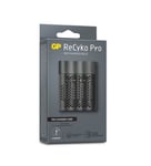 GP ReCyko Pro batterilader USB – inkl. 4 stk Ni-MH AA-batterier 2000mAh