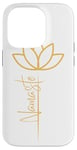 iPhone 14 Pro Yoga Lotus Flower Namaste Sleek Case