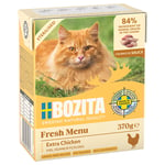 12 x 370 g Bozita Chunks hyytelössä tai kastikkeessa erikoishintaan! - Sterilised, kanaa kastikkeessa