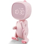 2X(Children'S Digital Alarm Clock, Three Alarms, Dinosaur Alarm Clock with5054