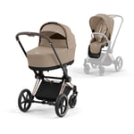 Komplett barnevogn, Cybex, Priam, Rose Gold/Cozy Beige