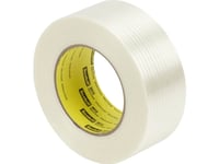 Scotch Filament Tape 8915, Gjennomsiktig, 24 Mm X 55 M, Tykkelse: 0,15 Mm, Høyytelses Tape, Bæremateriale Laget Av - 1 Stk (8915T24)