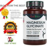 Natural Magnesium Glycinate 1000mg per Serving 120 Vegan Capsules