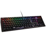 ducky ducky shine 7 pbt gaming clavier, mx-speed-silver, rgb led - bl noir