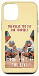 iPhone 12/12 Pro The Rules You Set" Inspirational Quote Art Case