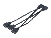 Akasa Ak-Cbld05-40Bk - Förlängningskabel Till Led-Lysrör - 4 Pin Intern Effekt (Hona) Till 4 Pin Intern Effekt (Hona) - 40 Cm - Svart