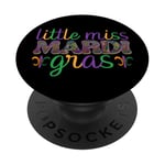 Little Miss Mardi Gras Sparkle Vibes PopSockets Adhesive PopGrip