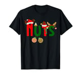 Chest Nuts Matching Couples Chestnuts Funny Christmas man T-Shirt