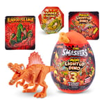 Smashers Mini Light Up Surprise Egg Series 4 - Mini Spinosaurus Egg with Surprises! Unbox, Build & Battle Light Up Dinos (Spinosaurus) by ZURU