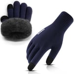 Rahhint Gants Hiver Homme Gants Femme Laine Gants Chauds Tactiles pour Ski Sport Running Randonnée Smartphone Conduite