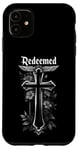 Coque pour iPhone 11 1 Cross 3 Nails Forgiven Redeemed Faith in God Jesus Christ