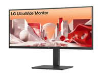 Lg Ultrawide 34Ba75qe-B - Led-Skärm - Böjd - 34" - 3440 X 1440 Wqhd @ 60 Hz - Ips - 300 Cd/M² - Hdr10 - 5 Ms - 2Xhdmi, Displayport, Usb-C - Högtalare