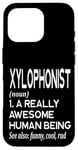 Coque pour iPhone 16 Pro Définition du lecteur de xylophone drôle - Xylophoniste