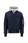 Alpha Industries Men's MA-1 D-Tec SE Bomber Jacket, Ultra Navy, S