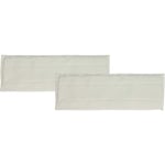 Vhbw - 2x Housses de rechange remplacement pour Kärcher 2.863-259.0 pour nettoyeur à vapeur, balai vapeur - microfibre, blanc