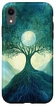 iPhone XR Fantasy Yggdrasil Tree Life Nature Spiritual Moon Case