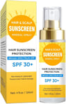 Scalp Sunscreen Spray - Hair Sun Protection Spray SPF 30 for Hair & Scalp, Hair