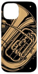 Coque pour iPhone 14 Keeping It Low Key Funny Tuba Instrument de musique Tuba Player