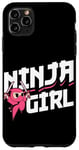 Coque pour iPhone 11 Pro Max Ninja Girl Fierce Warrior Design