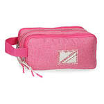 Pepe Jeans Luna Trousse Triple Rose 22x10x9 cms Polyester