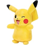 Bandai - Pokémon - Peluche Pikachu - Peluche 30 cm Toute Douce - Peluche Pokémon Licence Officielle - Idée Cadeau Peluche Enfants et Adultes - Jouet Enfant 2 Ans et + - PKW97730