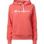 Champion Logo In Hood Hettegenser Dame - Rød - str. XS