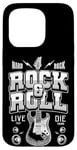 Coque pour iPhone 15 Pro Chemises Rock & Roll, I Love Rock Music, Rock & Roll Freedom