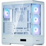 Boîtier PC - ZALMAN - P50 DS - Moyen tour - ATX - Blanc - 4 ventilateurs A-RGB - USB-C