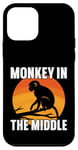 Coque pour iPhone 12 mini Singe au singe du milieu